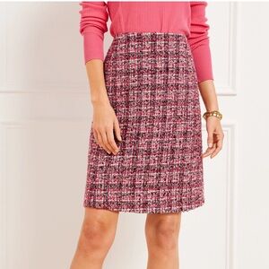 Talbots Pinewood Tweed A-Line Wool Blend Knee Length Business Casual Skirt 12